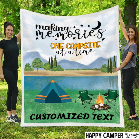 Happy camper blanket cheap