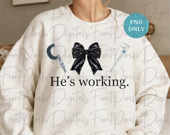 He's working png, machinist png, machinist wife png, coquette working, blue collar wife png, blue collar job png