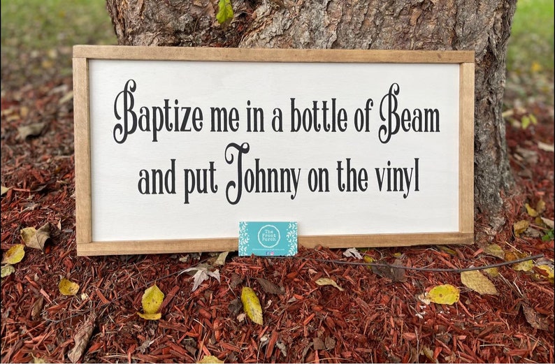 Zach Bryan sign, Lyric Sign, Baptize Me In a Bottle of Beam, Living Room Sign, Garage Sign, Mancave Sign, Zach Bryan merch 