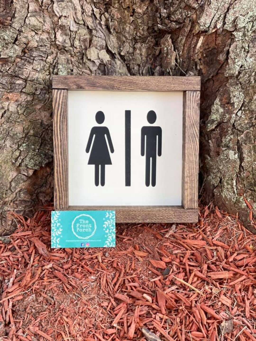 Bathroom Sign Man Woman Bathroom Sign Funny Bathroom Decor - Etsy