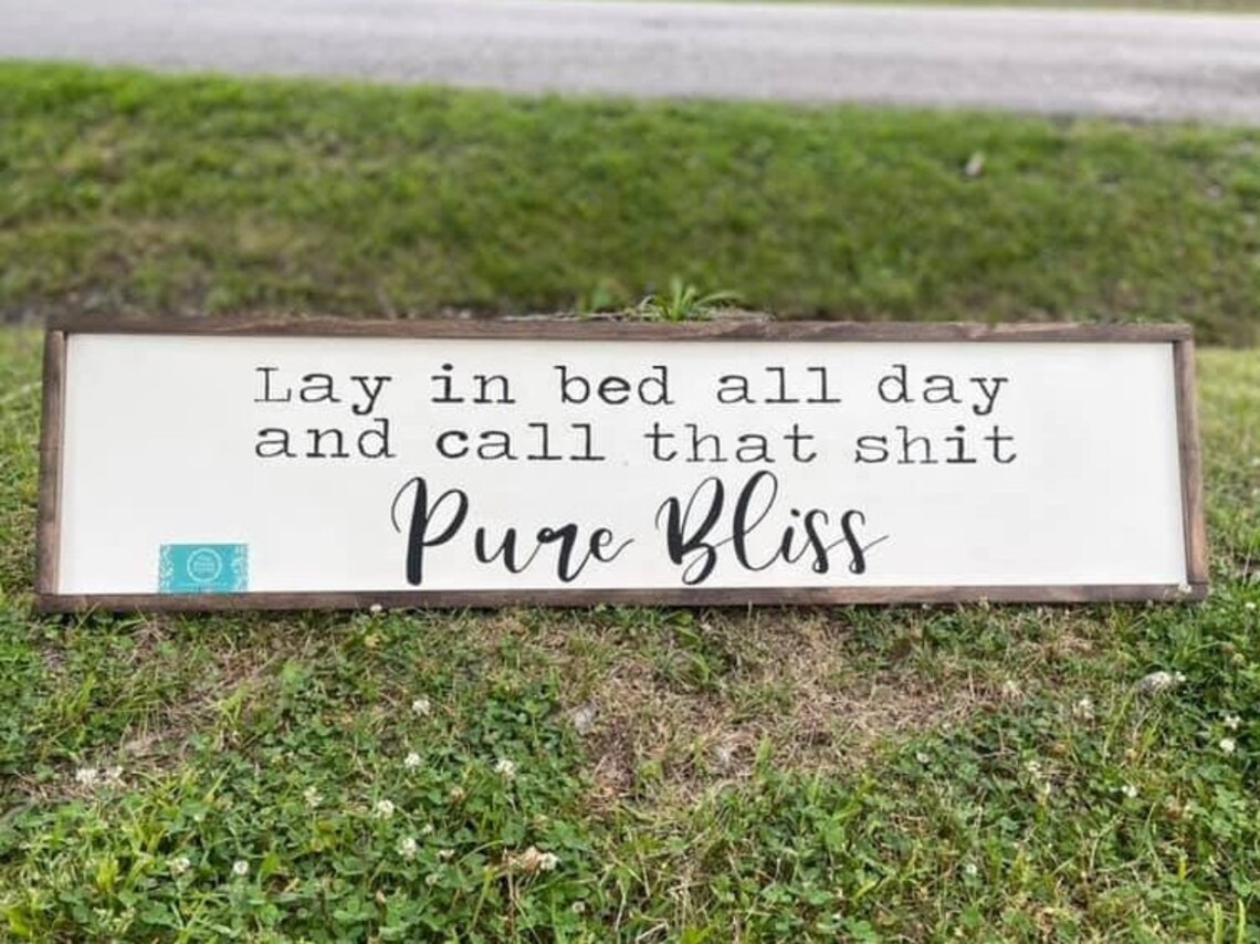 Zach Bryan Sign Bedroom Sign Above Bed Decor Pure Bliss - Etsy