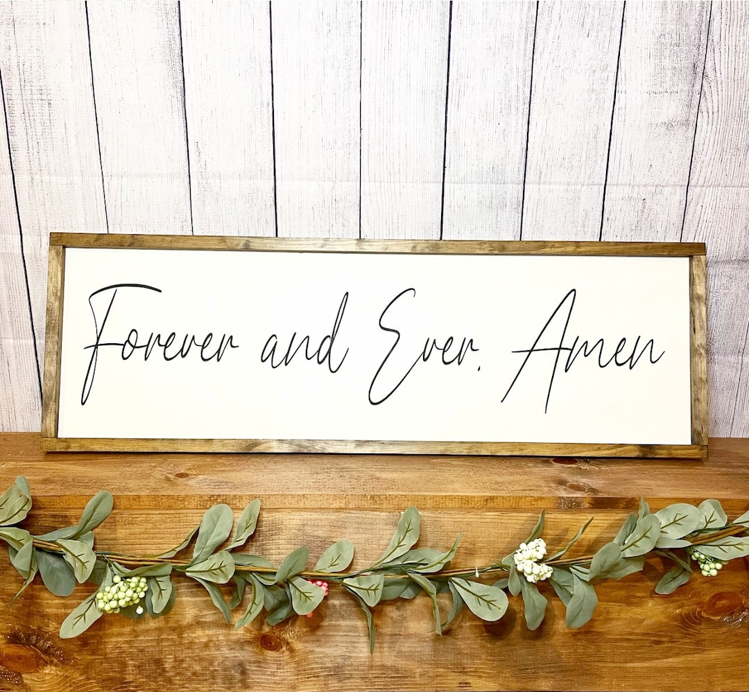 Forever and Ever Amen, Lyric Sign, Country Music Sign, Love Song Lyrics ...