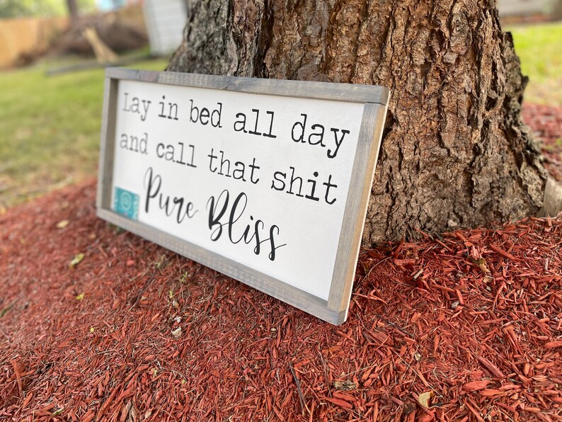Zach Bryan Sign Lay in Bed All Day Lyric Sign Bedroom Sign Etsy