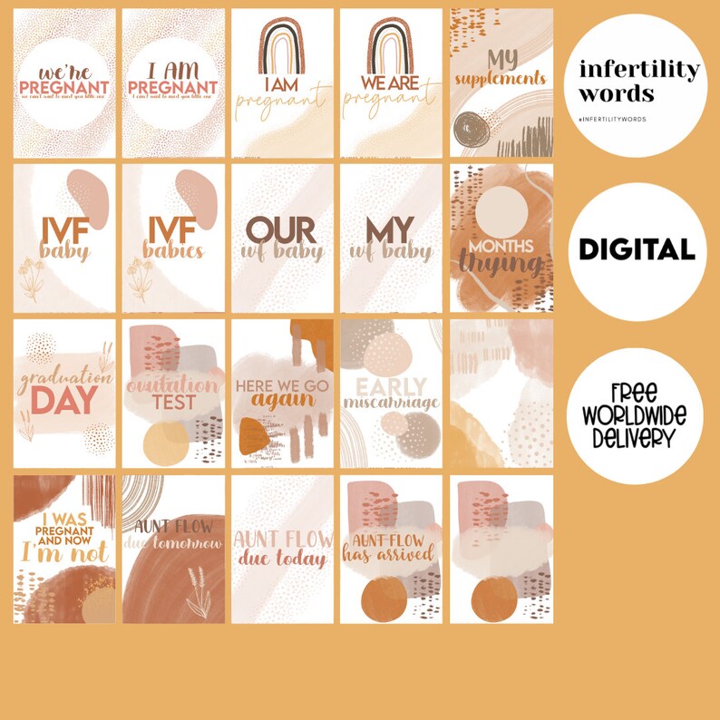 Over 150 Unique Printable IVF Milestone Cards for Those - Etsy Australia