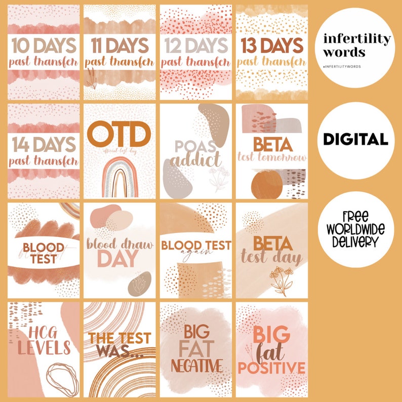 Over 150 Unique Printable IVF Milestone Cards for Those - Etsy Australia