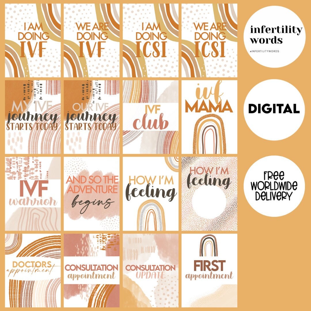 Over 150 Unique Printable IVF Milestone Cards For Those Etsy Over 150 Unique Printable IVF Milestone Cards For Those Etsy