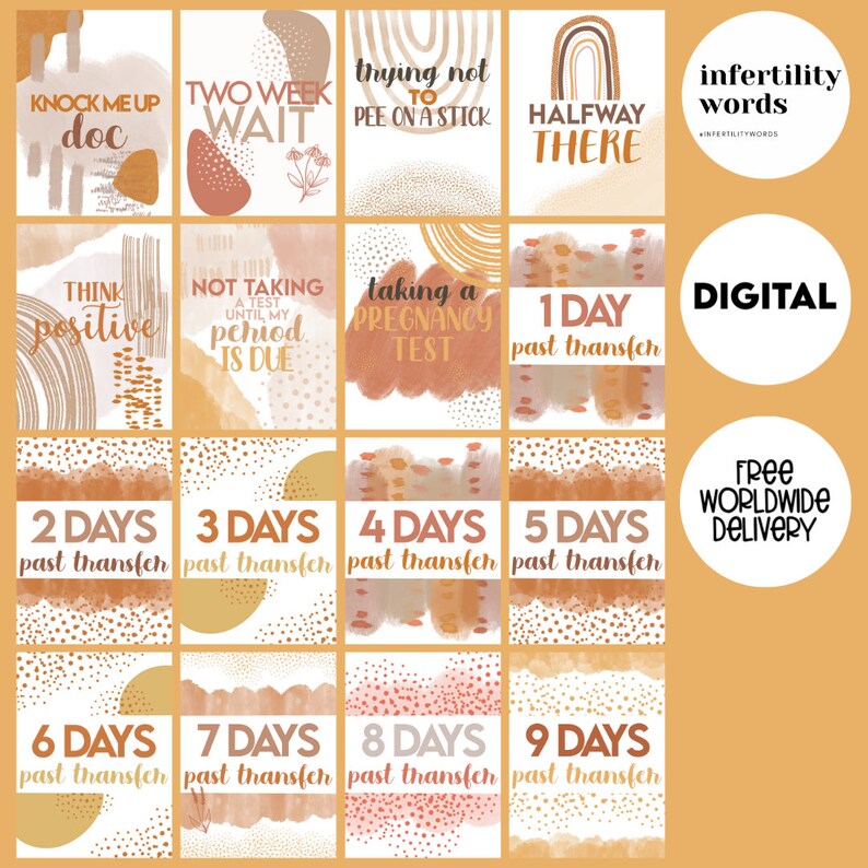 Over 150 Unique Printable IVF Milestone Cards for Those - Etsy Australia