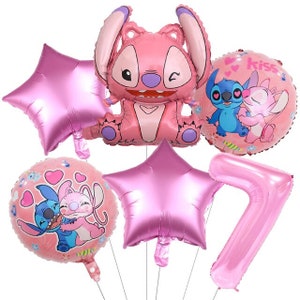 Lilo and Stitch Balloons Cartoon Character Birthday Stitch Party Age Number  Balloon Lilo and Stitch Birthday Party -  UK