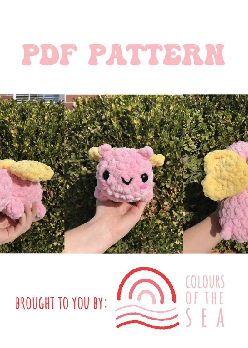 PDF Crochet Pattern Bonbon the Love Bug image 1
