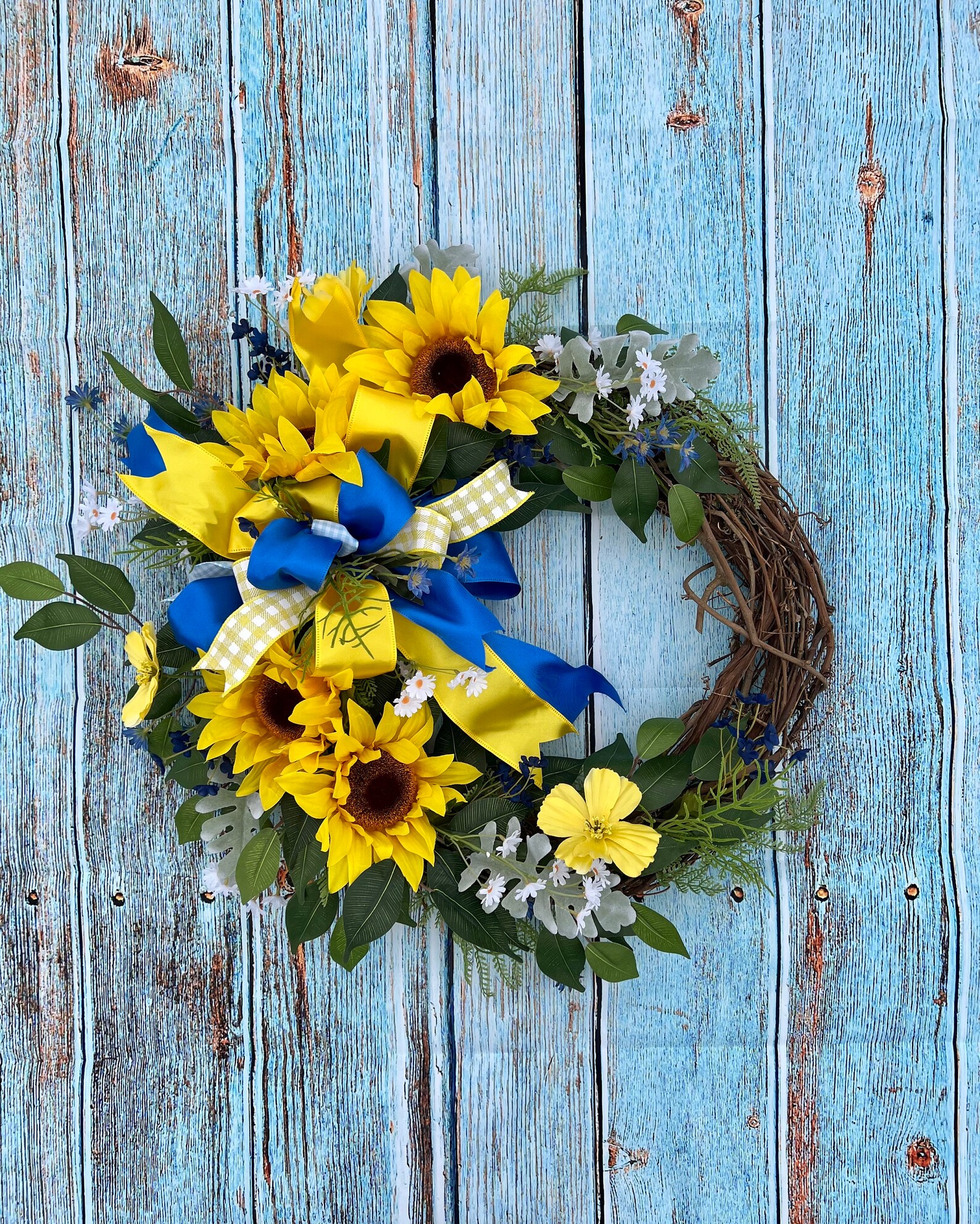 Ukraine Support Wreath/ Ukraine Wreath for Door/ Spring Wreath Etsy
