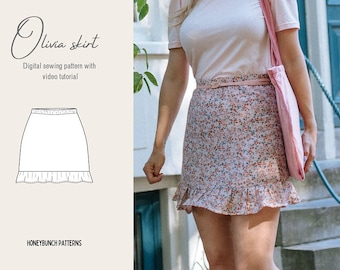 Ruffle Skirt Pattern | Etsy
