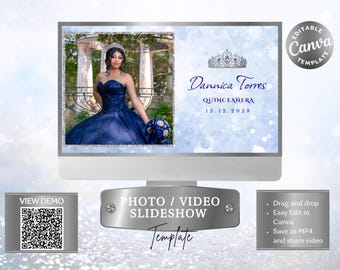 Light Blue Quinceanera Sweet 16 Slideshow |  16th Birthday | Royal Quinceanera Montage