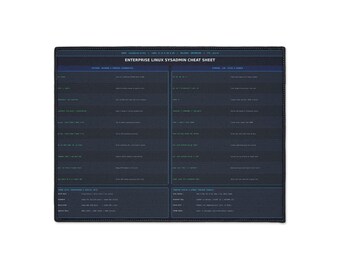 Enterprise Linux System Cheat Sheet Floor Mat
