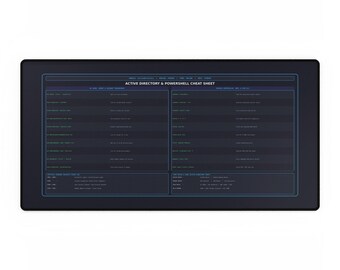 Active directory cheat sheet desk mat