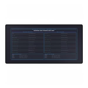 Enterprise Linux Sysadmin cheat sheet desk mat