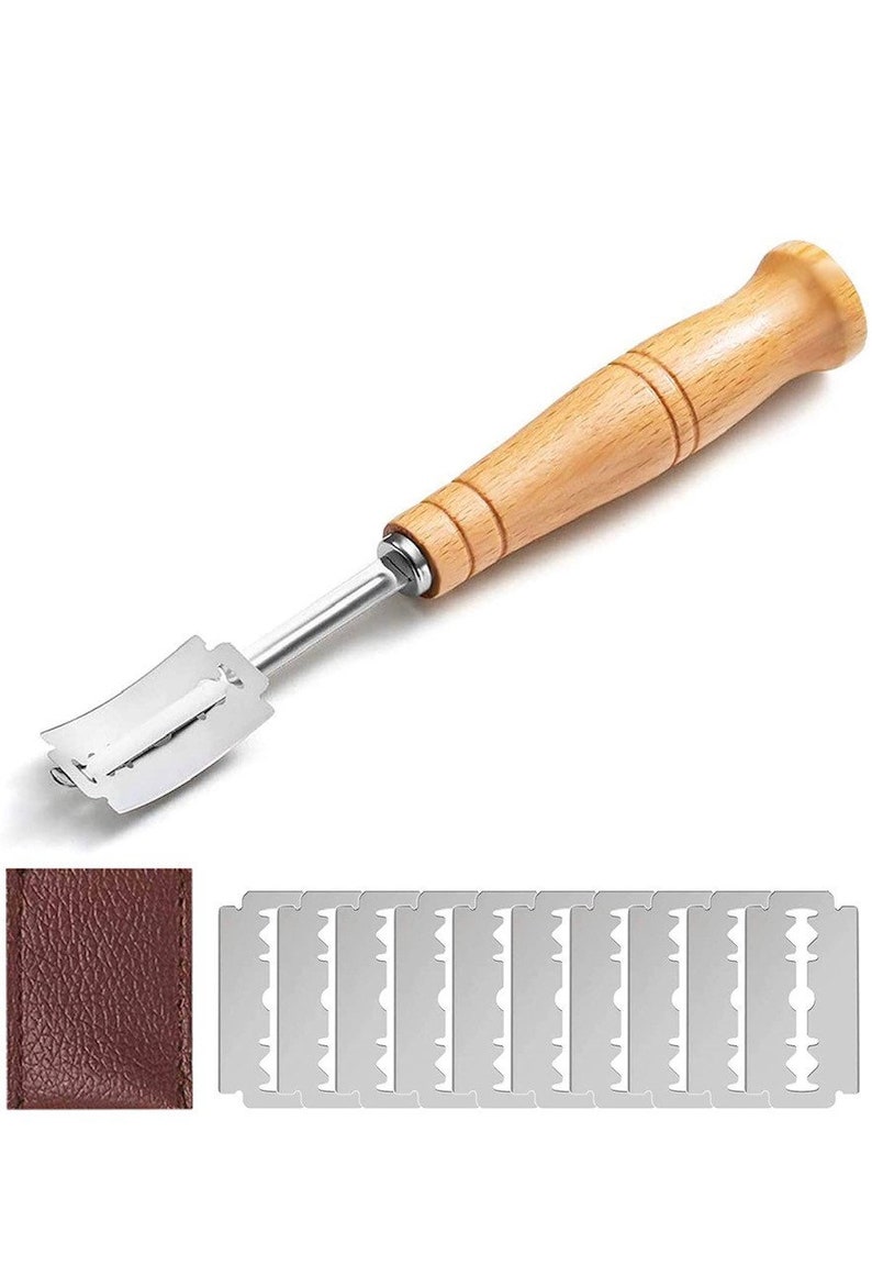 Baker's Bread Lame Dough Scoring Knife Tool Slashing Razor Blade Baguette Sourdough W 10 Blades