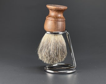 Hand Made Custom Oak Wood Handle Shaving Soap Lather Brush Badger Hair