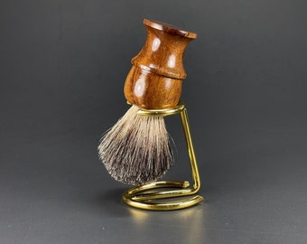 Shaving Brush Handmade Wood Handle Crafted with 100% Pure Badger Bristles Hair With Stand Men Gift