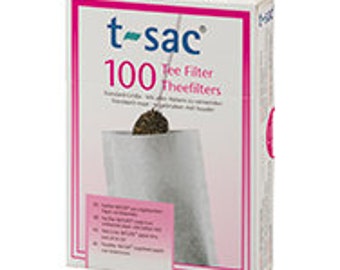 Papier Teefilter Sieb t-sac 100 mit Bodenfalte Teefilter Natur