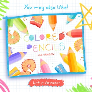 Coloring Crayons Clip Art Set Rainbow Crayons Watercolor Clipart Art ...