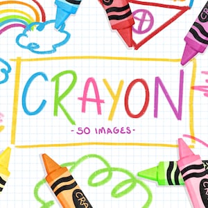 Coloring Crayons Clip Art Set Rainbow Crayons Watercolor Clipart Art Supplies Children Drawing Crayon Clipart Back To School Clipart Bundle