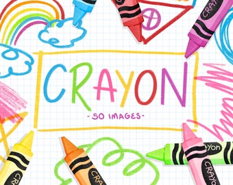 Crayon Clipart  Rainbow Crayons by Barefoot and Bilingual Clipart and More