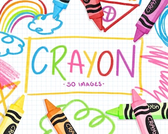 Crayon Clipart  Rainbow Crayons by Barefoot and Bilingual Clipart and More