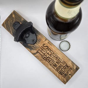 Abridor de botellas de bourbon con grabado láser