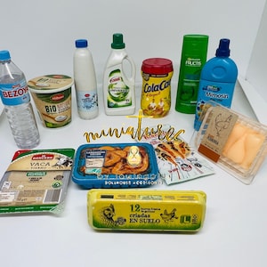 ミニ Lidl ショップ ミニチュア スーパーマーケット おもちゃ [Zuru Surprise/Coles Little Shop] スーパーマーケット おもちゃ スケール コレクション、子供用 料理 おもちゃ 25 個