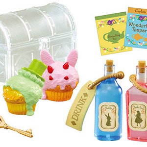 Dollhouse Miniatures Re-ment Wonderland Tea Party 2022 Tea Set Rabbit ...