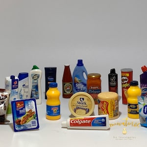 Checker&#39;s little shop Miniature Supermarket Toy [Set 3 for little shop/Coles Little Shop] supermarket toy scale collection, Kids Cooking Toy