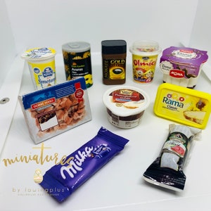 Penny Market Miniature Supermarket Toy [Set 3 for little shop/Coles Little Shop] supermarket toy scale collection, Kids Cooking Toy Set