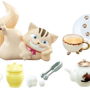 Dollhouse Miniatures Re-ment Wonderland Tea Party 2022 Tea Set Rabbit ...