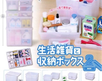 Dollhouse Miniatures Household goods&storage box 2 storage box comestic/nail clip/dryer/clip/insect spray/sunscreen/humidifier/shaver 13+