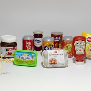 Gratis little shop Miniature Supermarket Toy [Set 3 for little shop/Coles Little Shop] supermarket toy collection, Kids Cooking Toy Set