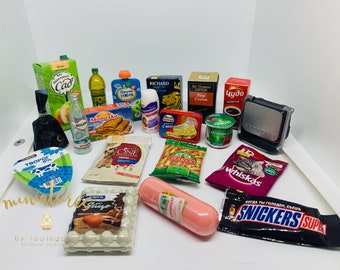 Russia МиниЛЕНТА3 European Miniature Supermarket Toy [Zuru Surprise/Coles Little Shop]supermarket toy scale collection, Kids Cooking Toy Set
