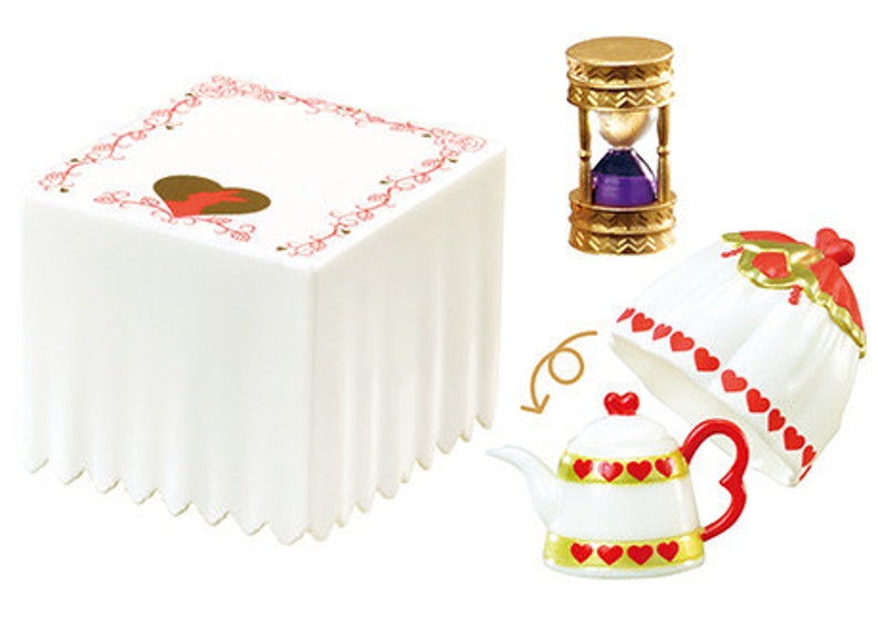 Dollhouse Miniatures Re-ment Wonderland Tea Party 2022 Tea Set Rabbit ...