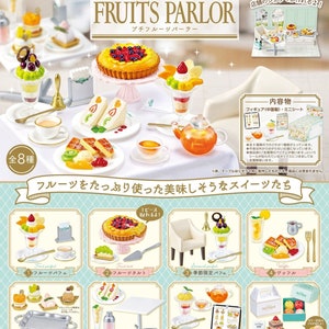 Dollhouse Miniatures Re-ment 2024 PETITE FRUITS PARLOR Padaria, Confeitaria, Café, Cafeteria, Café, Vitrine, Cardápio de Bolos, Patsserie