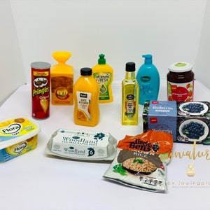 NW little shop NW little kitchen Miniature Supermarket Toy [Set for little shop/Coles LittleShop] Kids Cooking Set