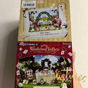 Dollhouse Miniatures Re-ment Wonderland Tea Party 2022 Tea Set Rabbit ...