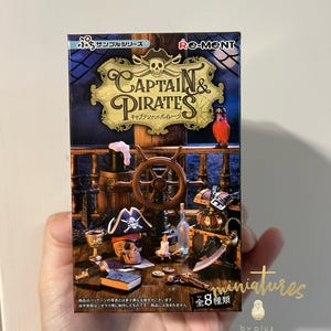Dollhouse Miniatures Re-ment CAPTAIN & PIRATES 2023 Boat Beer Flag Treasure Skull  Nautical chart compass Boat Sea Ocean Game