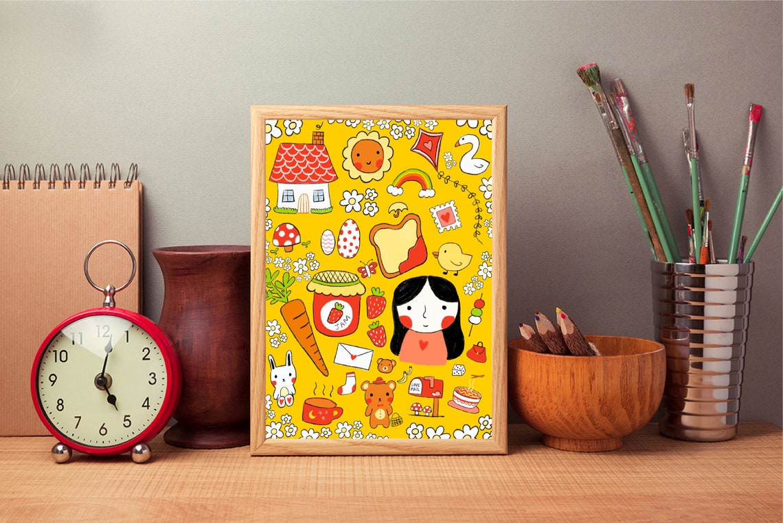 Cute Wall Art Digital Print Great for Nursery Decor and Etsy