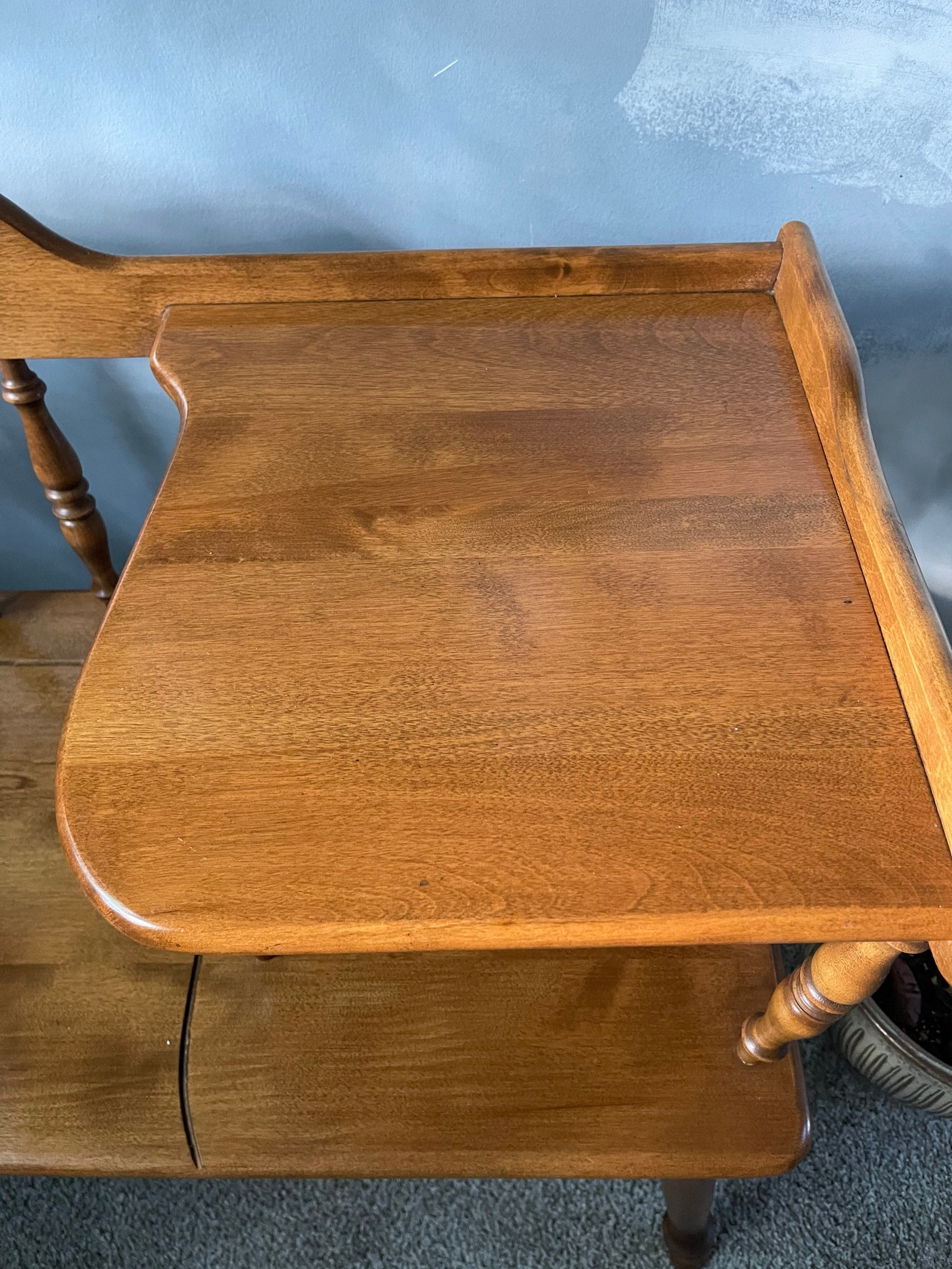 Vintage Maple Gossip/Telephone Bench Etsy