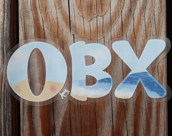 OBX Outer Banks, North Carolina Clear Sticker