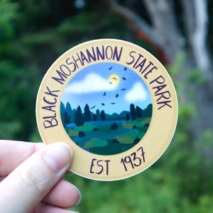 Black Moshannon State Park Circle Sticker