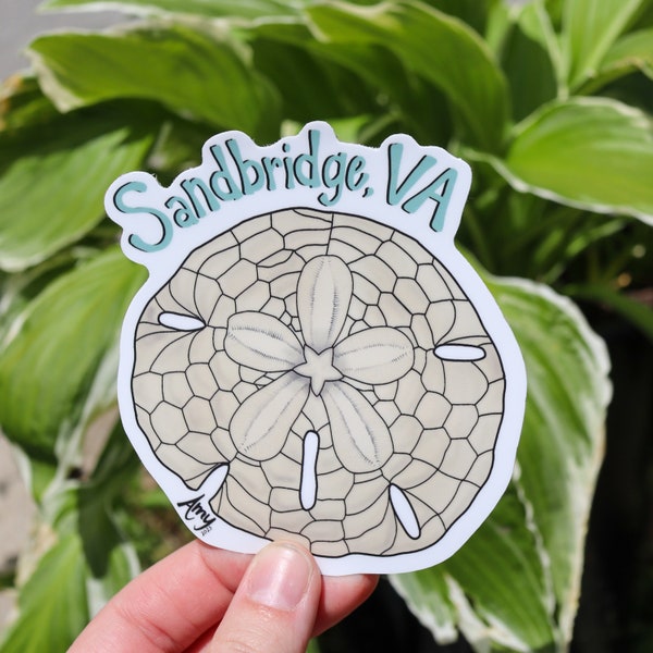 Sandbridge, VA Sand Dollar Sticker