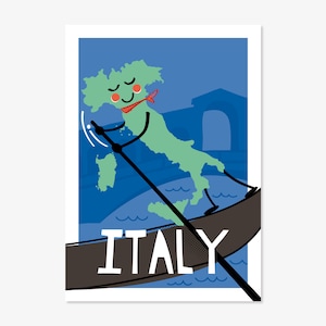 Italy Map Print