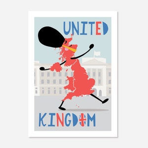 United Kingdom Map Print