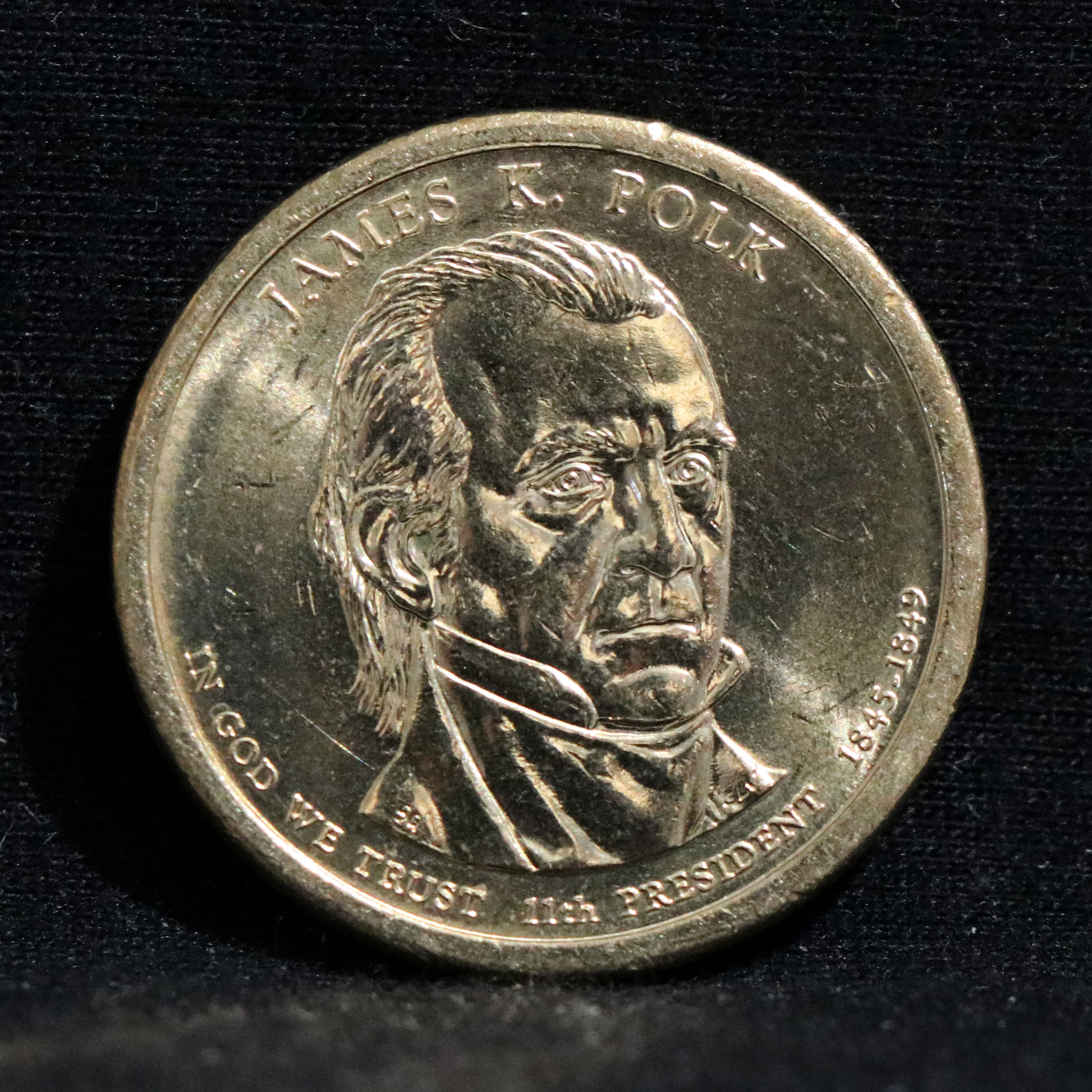2009 P James K Polk Presidential Dollar Circulated Coin Etsy