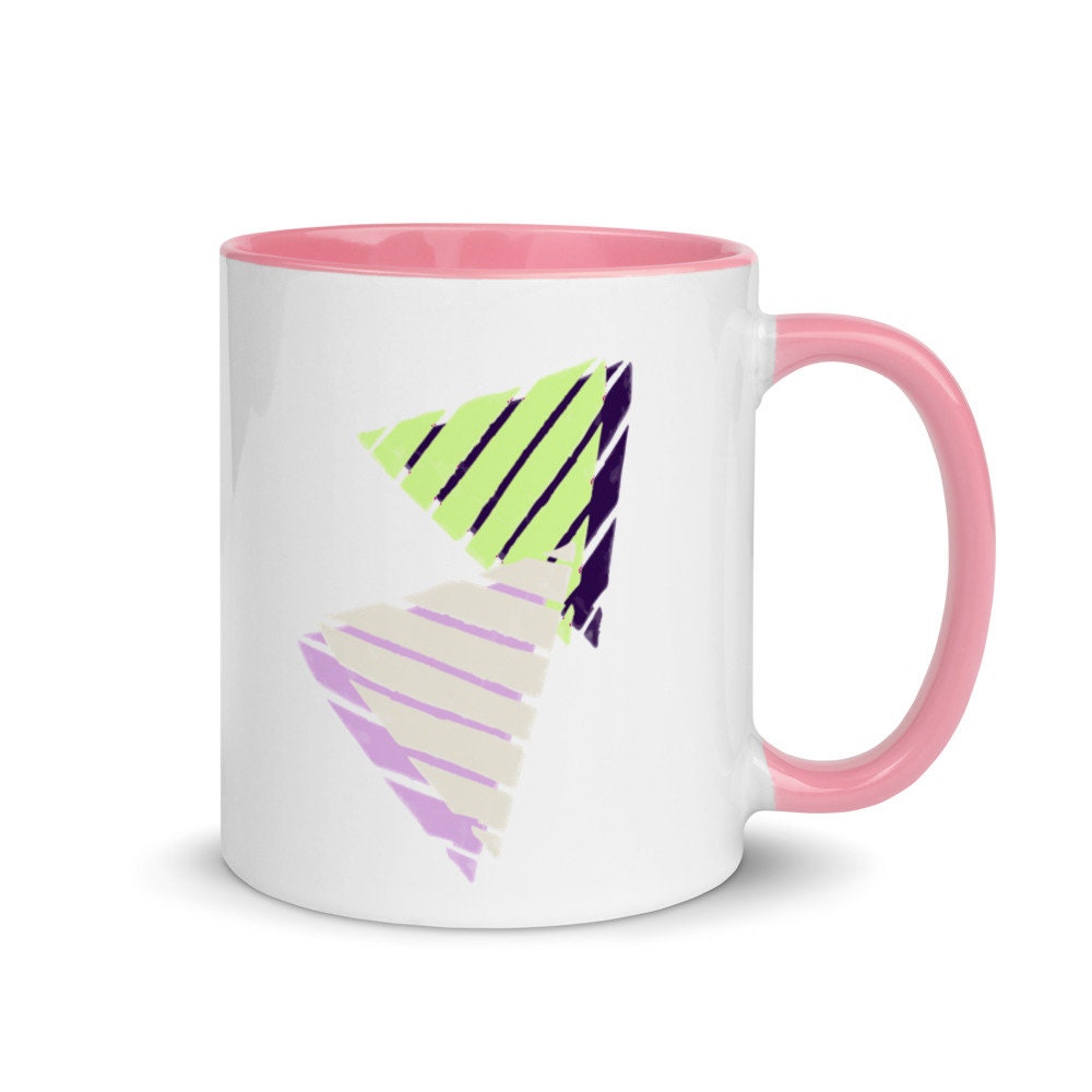 80er Jahre AESTHETIC/ RETRO Tasse mit Farbe Innen. | Etsy